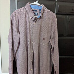 Men's Chaps Casual Button Up Shirt XL